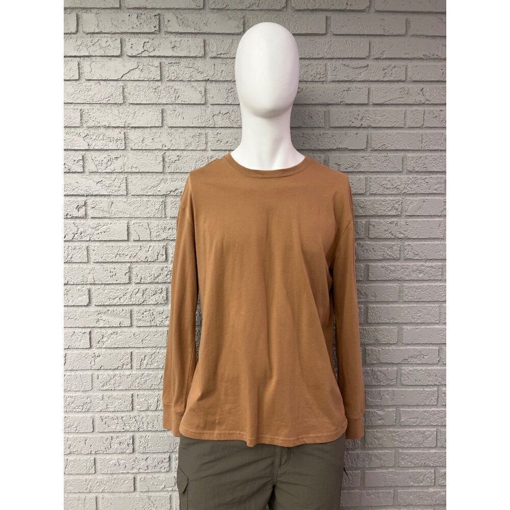 Boca Men Tan Long Sleeve T-Shirt Size L